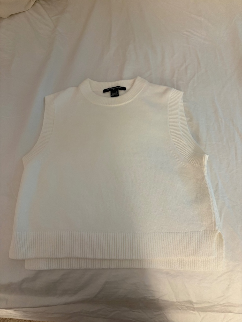 White Sweater Vest Size L